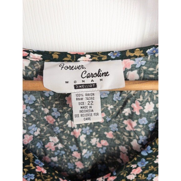 Vintage Forever Caroline by Jim Elliot Floral Mid Length Plus Size Dress size 22 - Picture 4 of 8